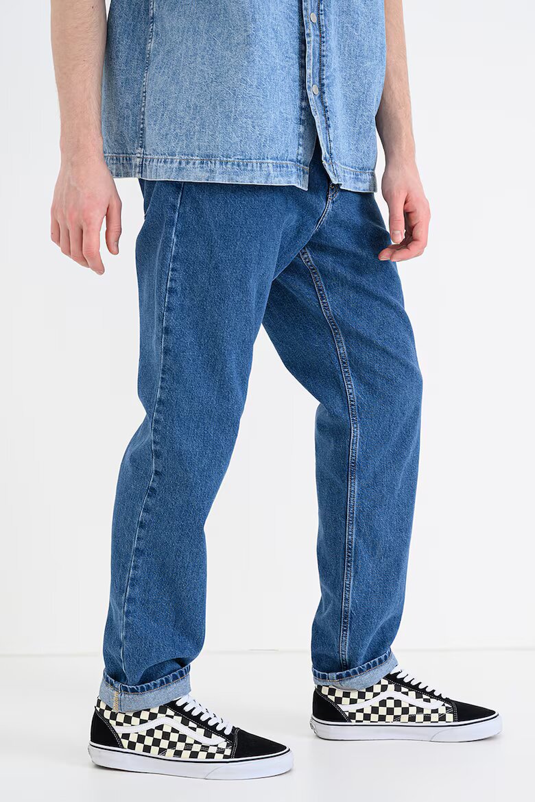 KARL LAGERFELD JEANS Скосени дънки с миди талия Син