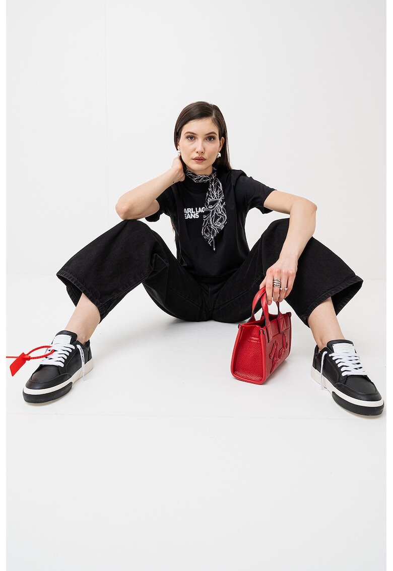 KARL LAGERFELD JEANS Стандартна тениска от органичен памук