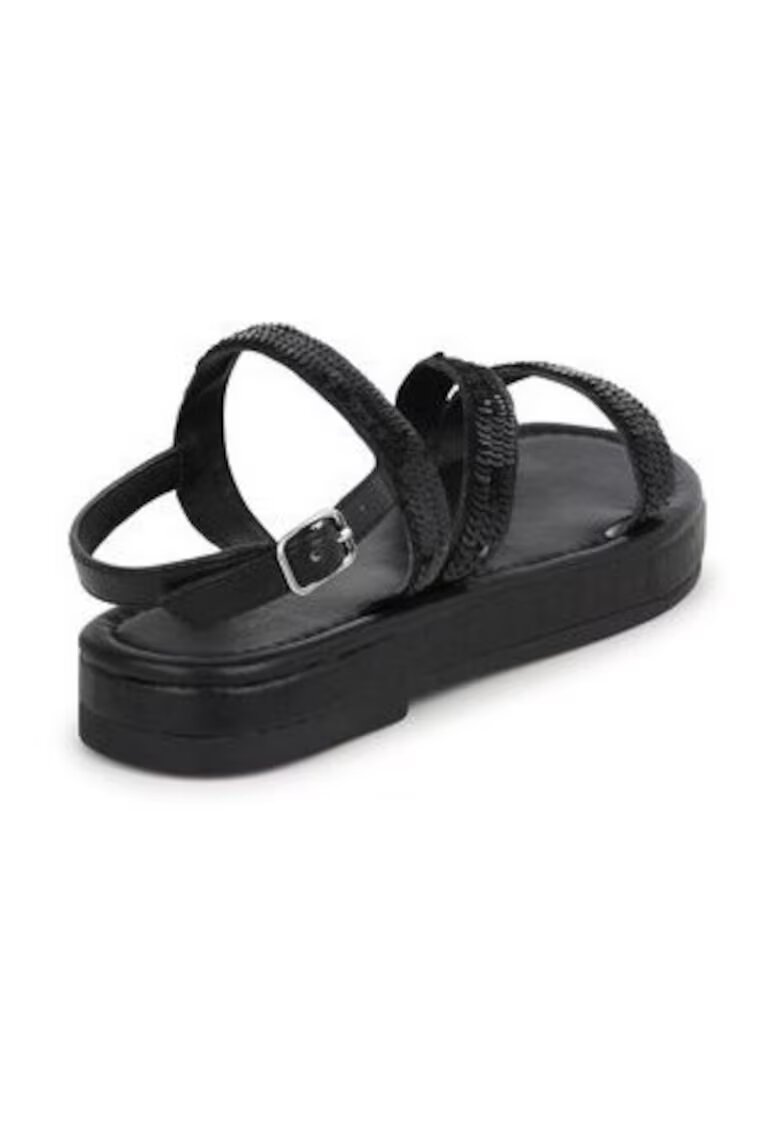 KARL LAGERFELD KIDS Детски сандали за момичета Karl Lagerfeld - 303669270 - Екокожа - Черни