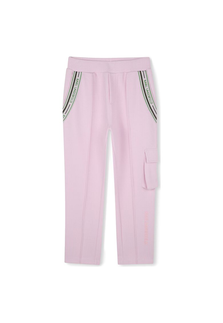 KARL LAGERFELD KIDS Детски спортен панталон Karl Lagerfeld за момичета - Z30451 46 - Полиестер/Памук - Розов