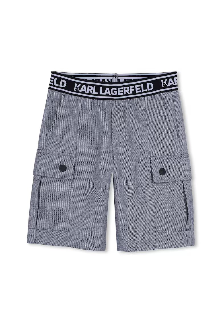 KARL LAGERFELD KIDS Карго шорти с лого на талията
