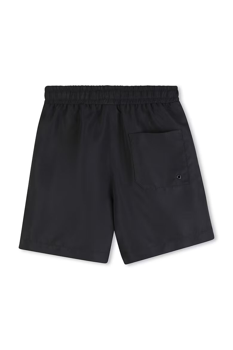 KARL LAGERFELD KIDS Плувни бермуди с лого Черен/Бял