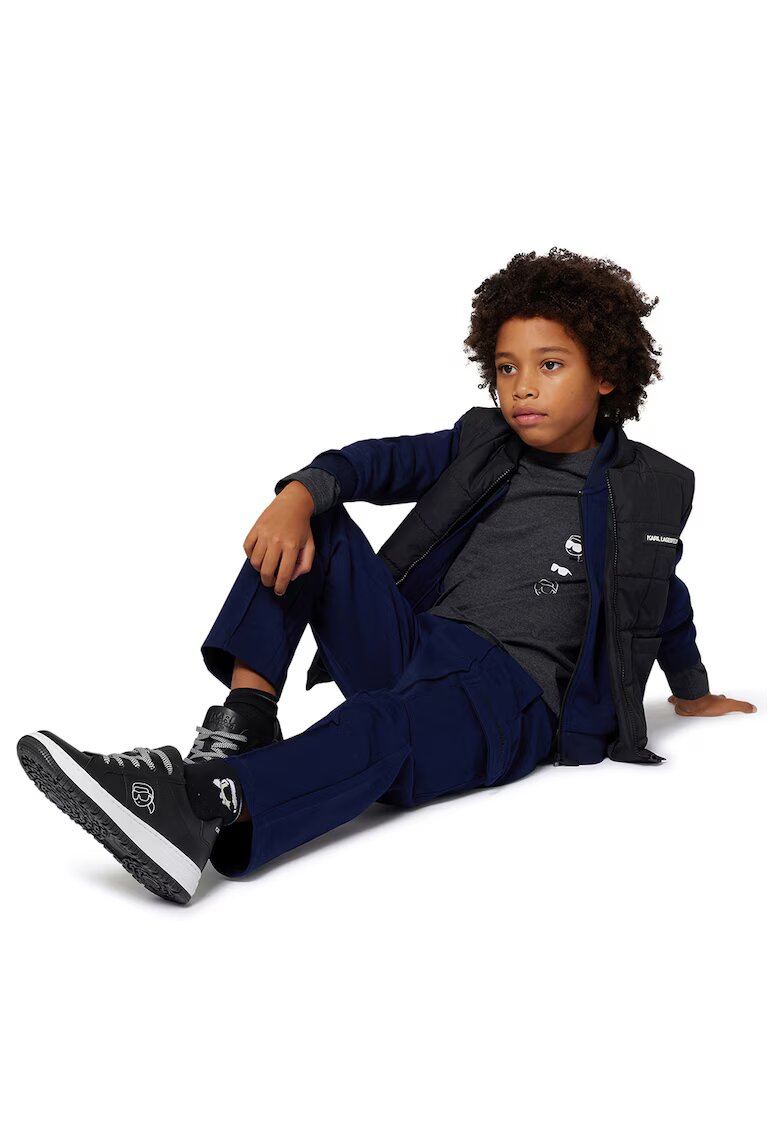 KARL LAGERFELD KIDS Подплатен елек с пришито лого