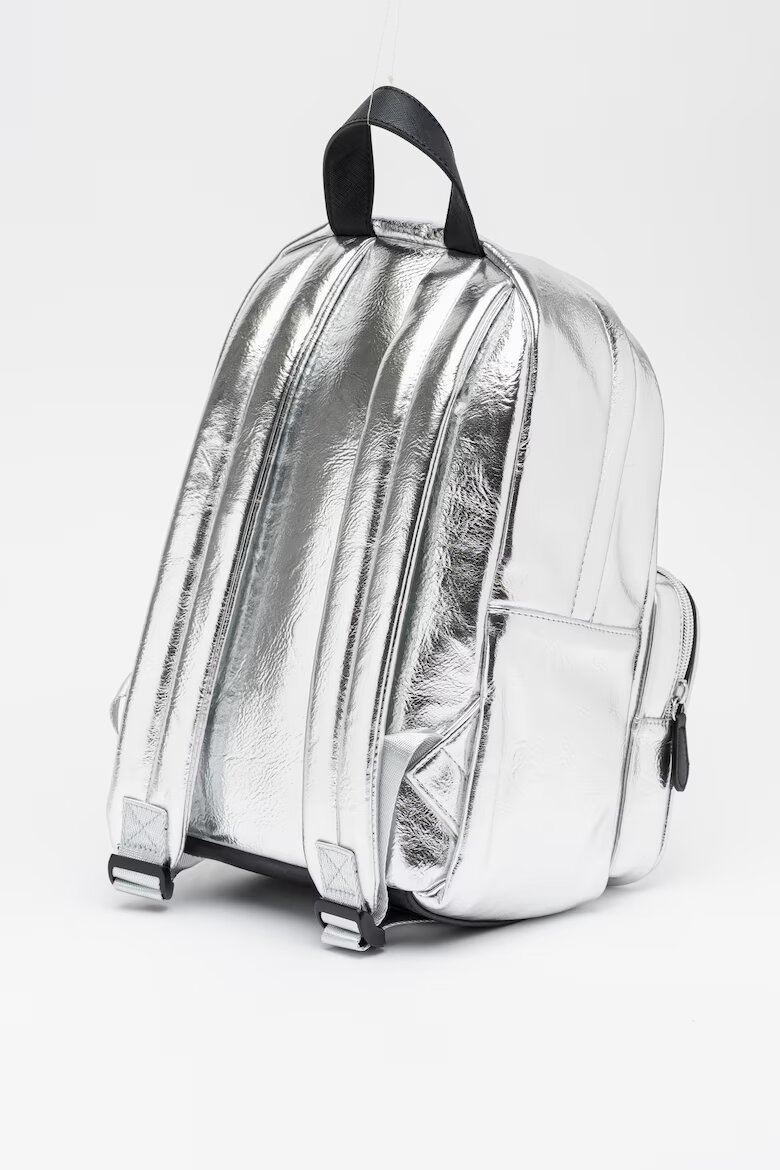KARL LAGERFELD KIDS Раница с метално лого Сребрист