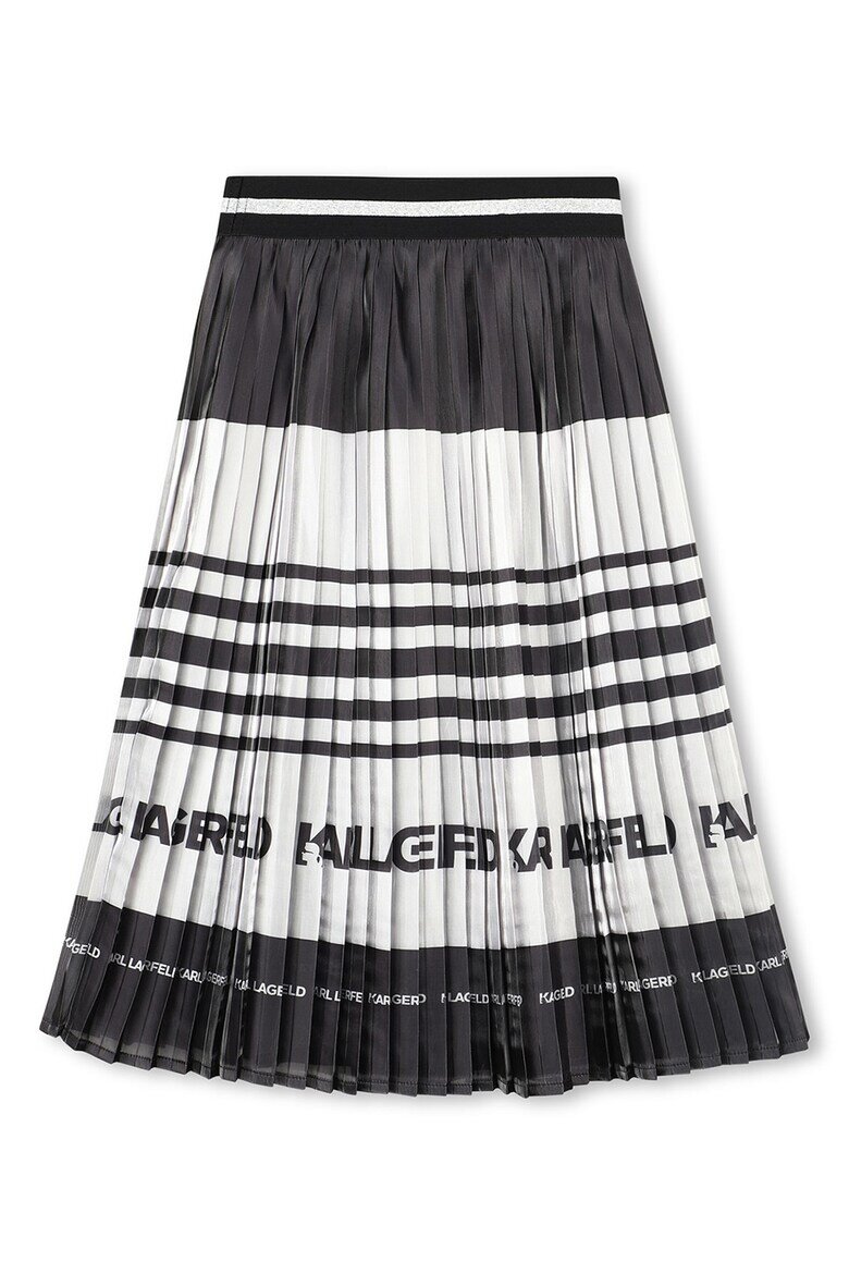 KARL LAGERFELD KIDS Разкроена пола с десен Бял/Антрацитно сиво