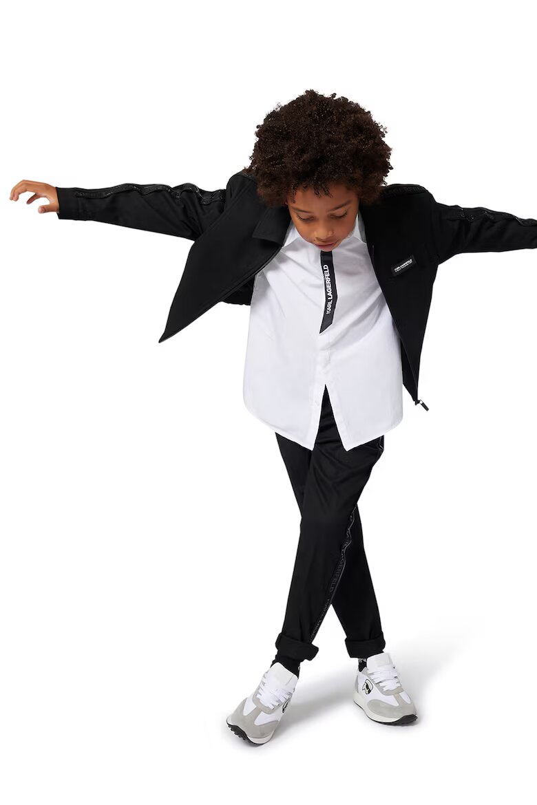 KARL LAGERFELD KIDS Риза с лого Бял