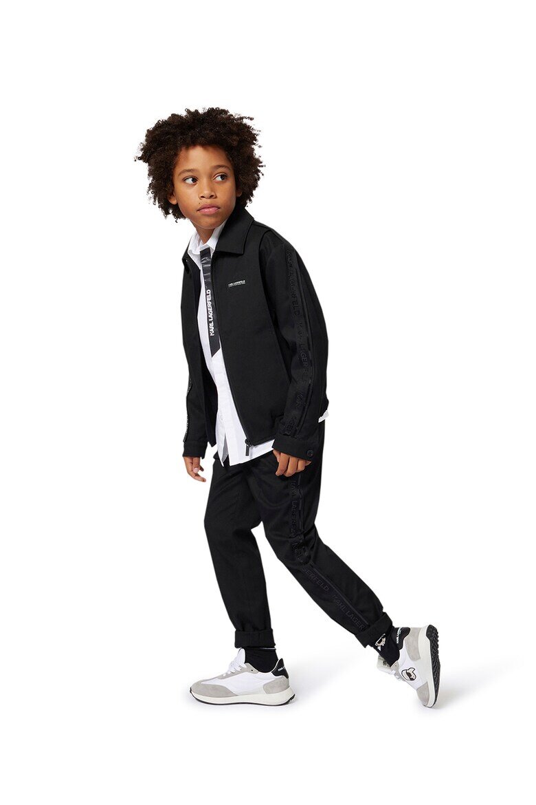 KARL LAGERFELD KIDS Риза с лого Бял
