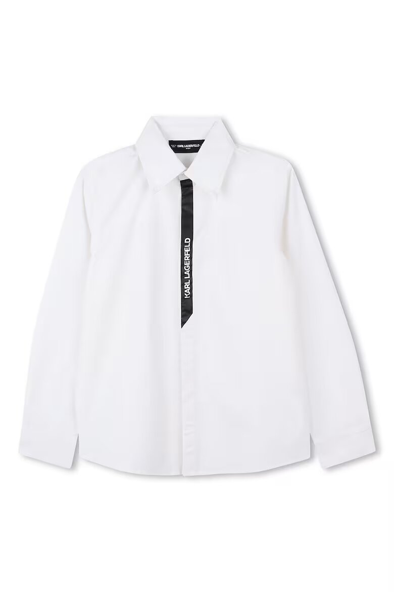 KARL LAGERFELD KIDS Риза с лого Бял
