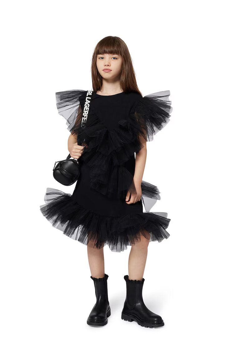 KARL LAGERFELD KIDS Рокля с тюл