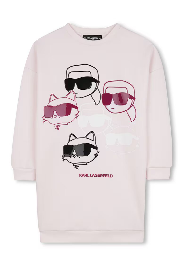 KARL LAGERFELD KIDS Рокля-суитшърт с лого