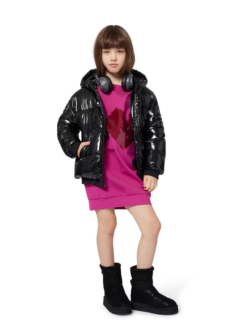 KARL LAGERFELD KIDS Рокля-суитшърт с пайети