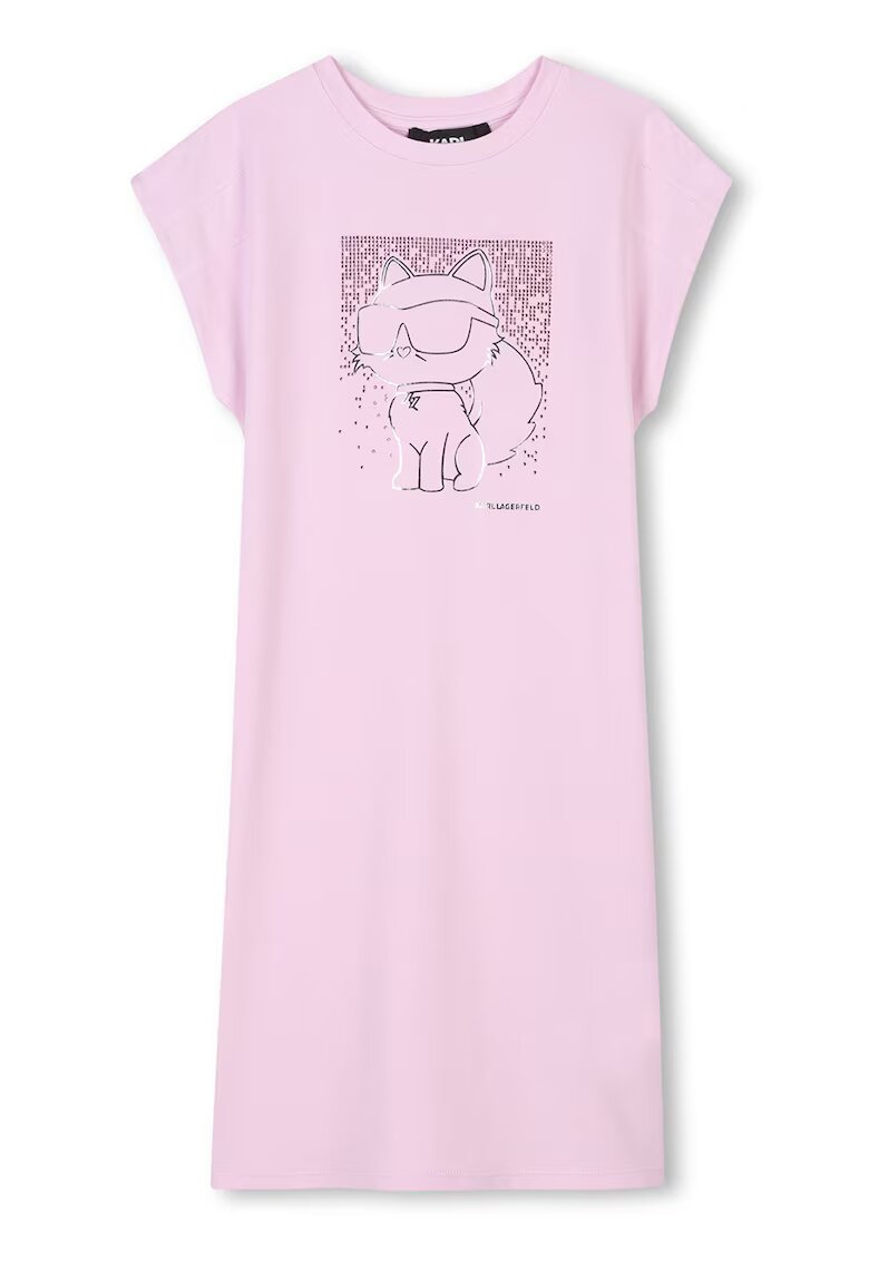 KARL LAGERFELD KIDS Рокля-тениска с модал