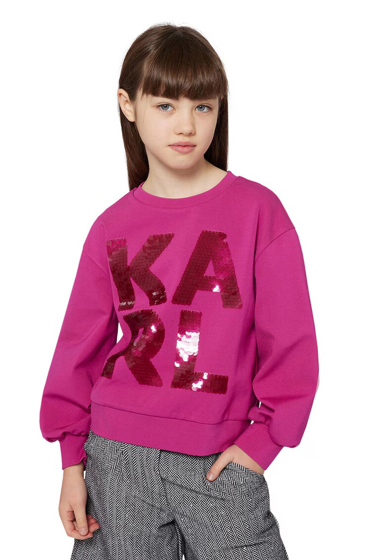 KARL LAGERFELD KIDS Суитшърт с пайети