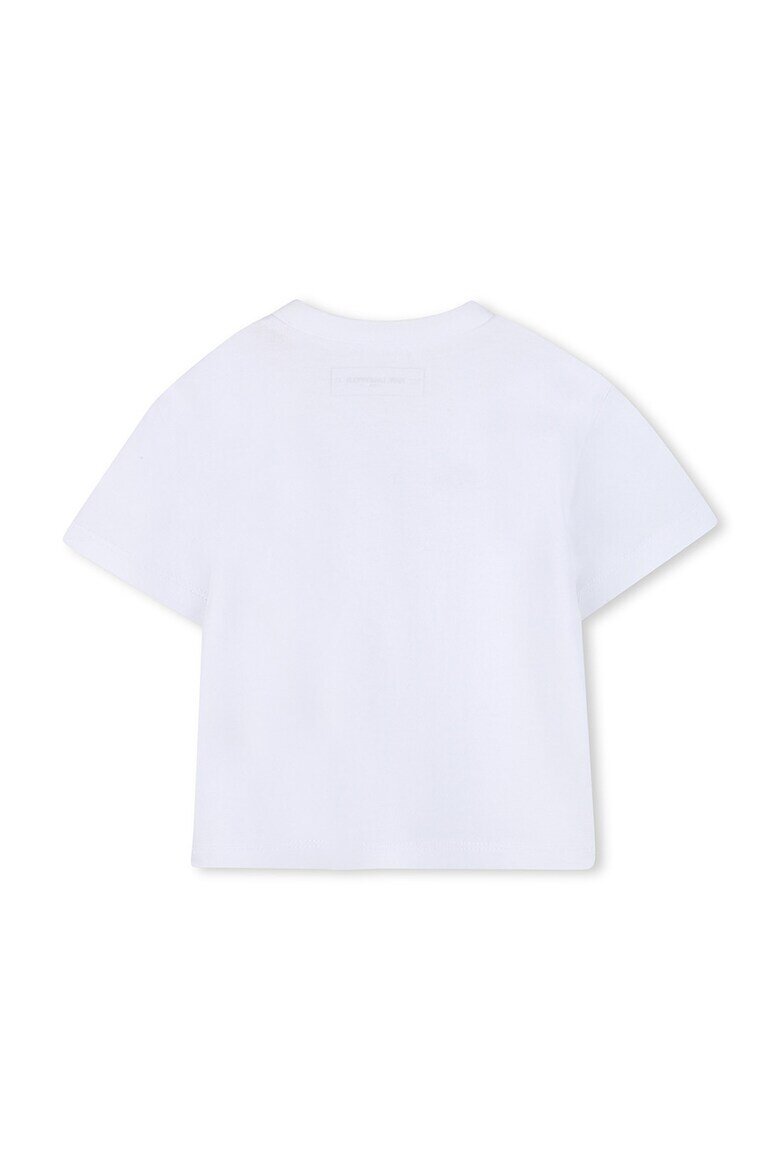 KARL LAGERFELD KIDS Тениска с лого и шорти Пастелносин/Черен
