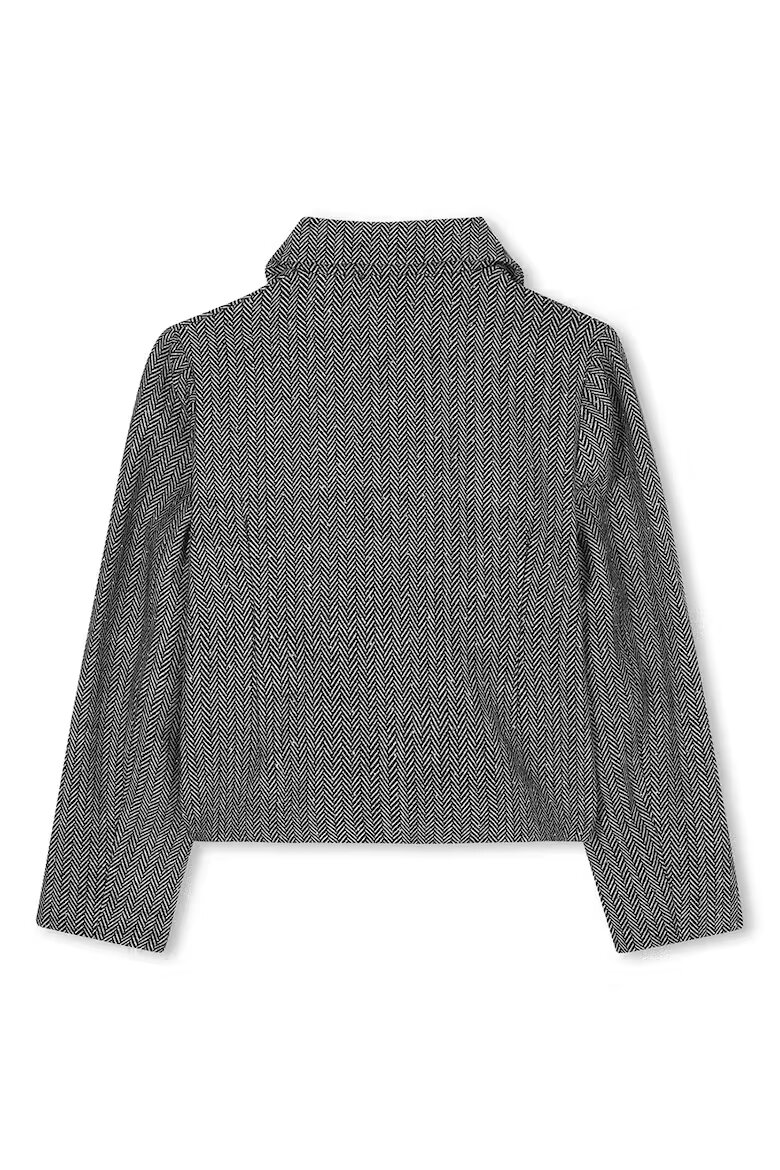 KARL LAGERFELD KIDS Яке с джобове отпред Бял/Черен