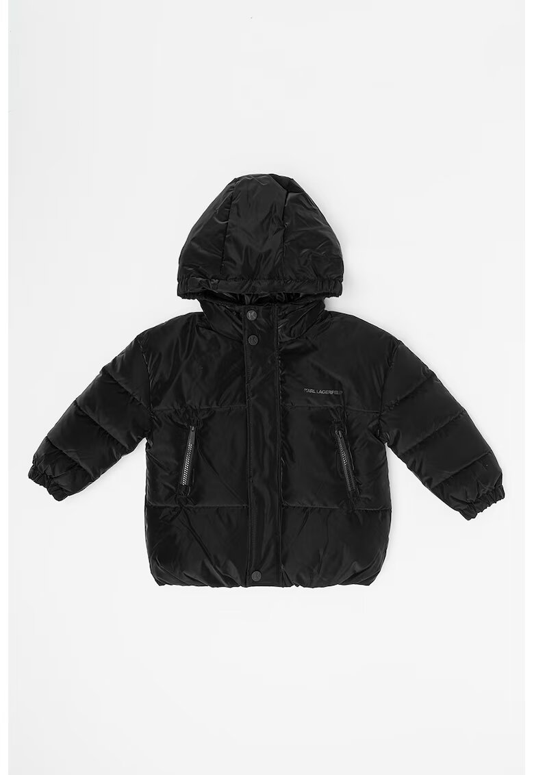 KARL LAGERFELD KIDS Зимно яке с джобове с цип