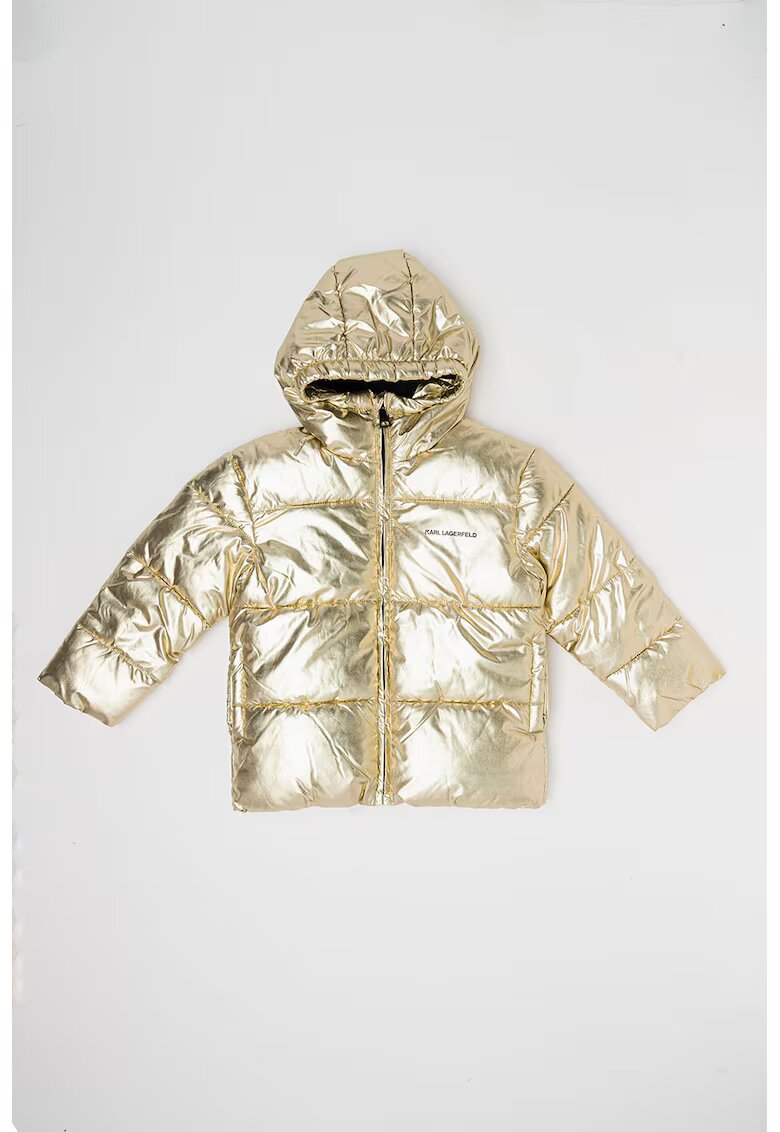 KARL LAGERFELD KIDS Зимно яке с метализиран ефект