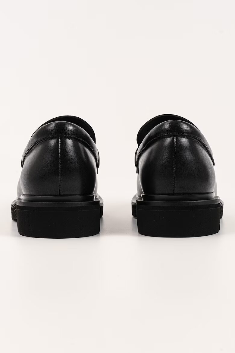 Karl Lagerfeld Кожени мокасини с лого Черен