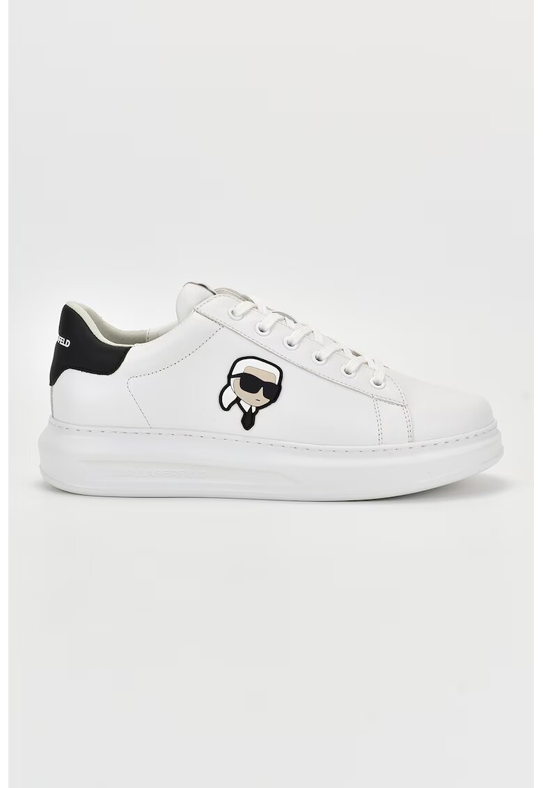 Karl Lagerfeld Кожени спортни обувки с лого