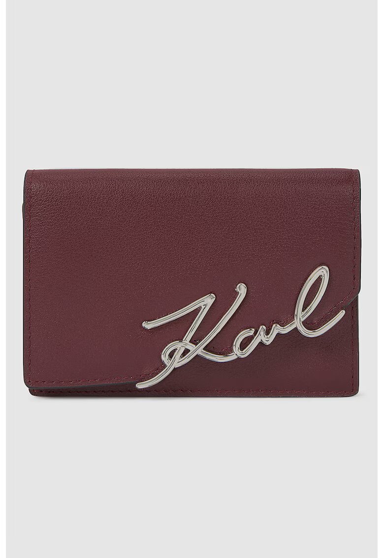 Karl Lagerfeld Кожено портмоне с лого