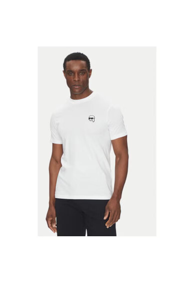 Karl Lagerfeld Мъжка тениска 755710 500224 - памук - XS INTL - бяла