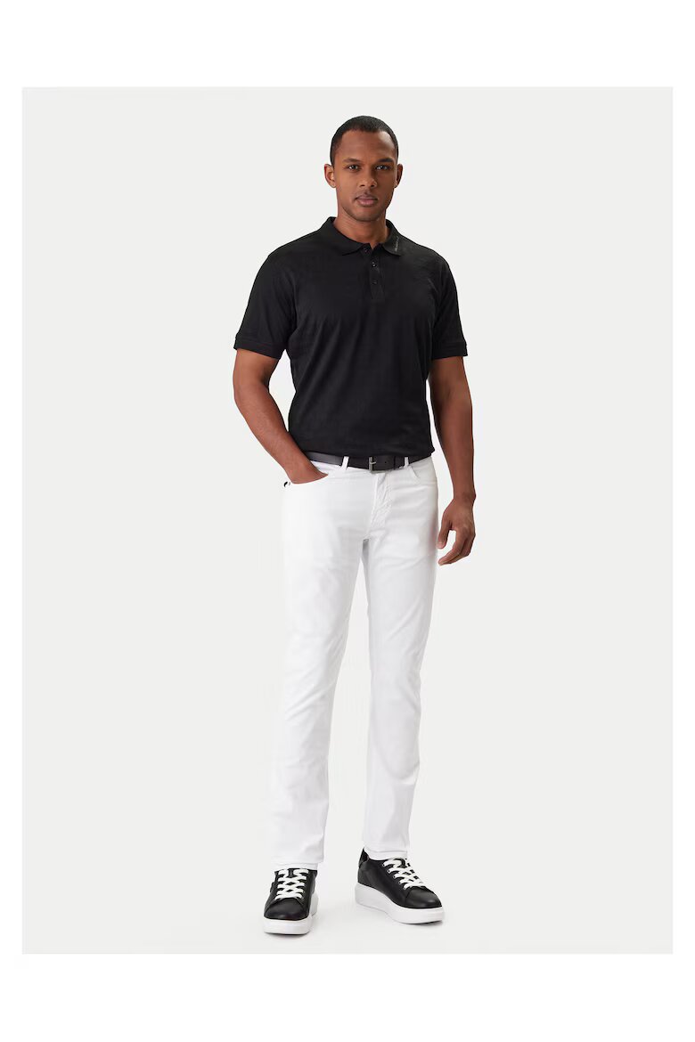 Karl Lagerfeld Мъжки дънки Slim fit Бели Памук