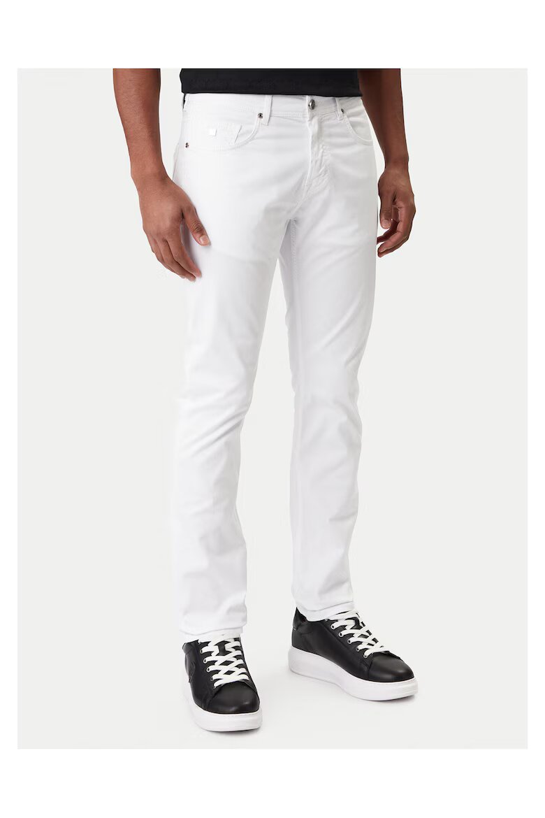 Karl Lagerfeld Мъжки дънки Slim fit Бели Памук