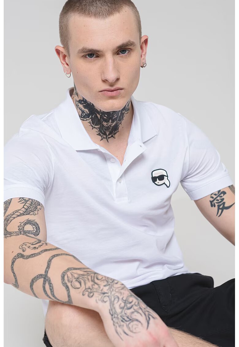 Karl Lagerfeld Памучна тениска с лого