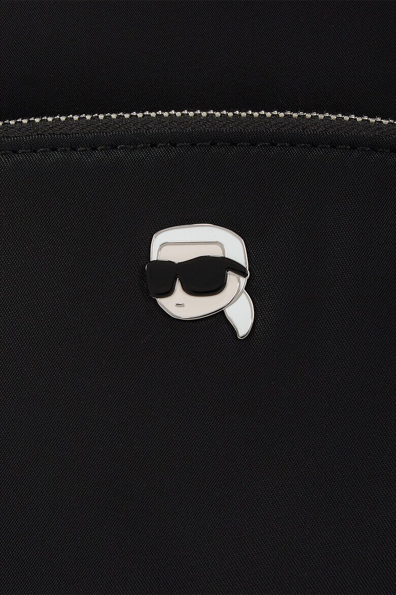 Karl Lagerfeld Раница с цип и лого Черен