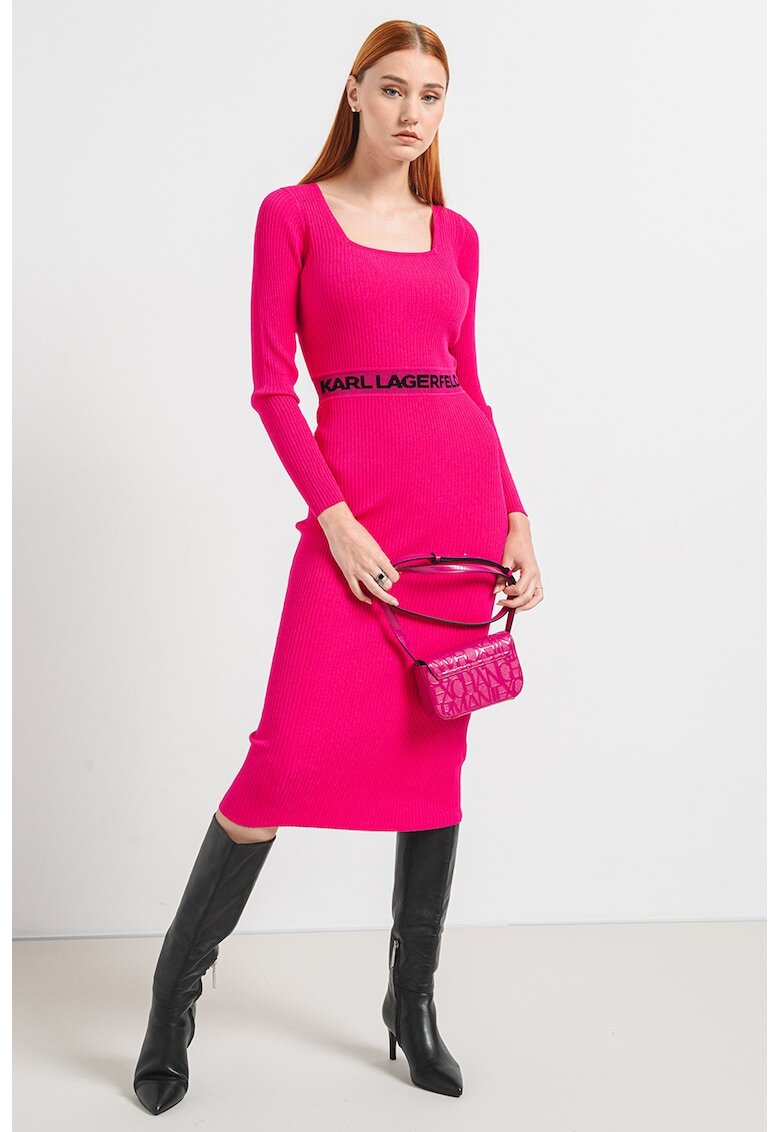 Karl Lagerfeld Рокля Bodycon с лого