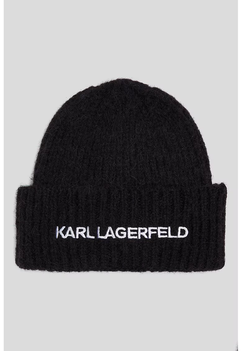 Karl Lagerfeld Шапка Essential с вълна с лого