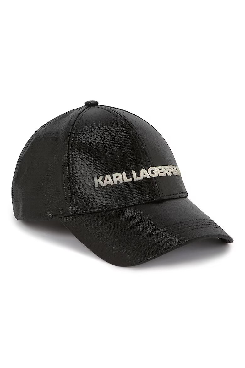 Karl Lagerfeld Шапка с извита козирка Черен