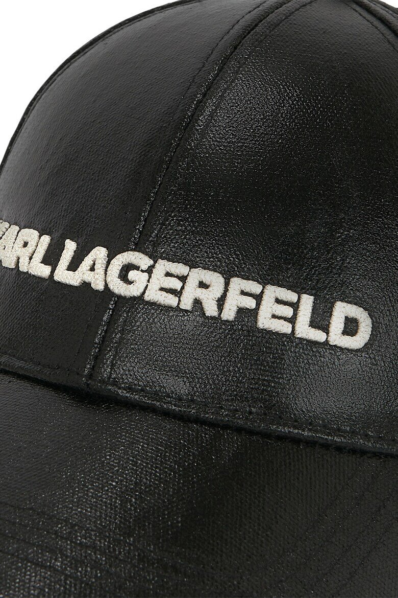 Karl Lagerfeld Шапка с извита козирка Черен