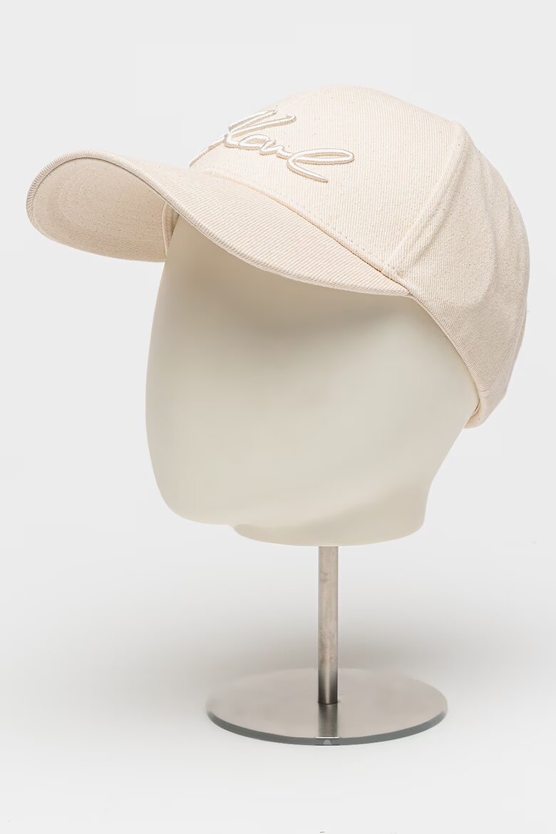 Karl Lagerfeld Шапка Signature с лого Бежов