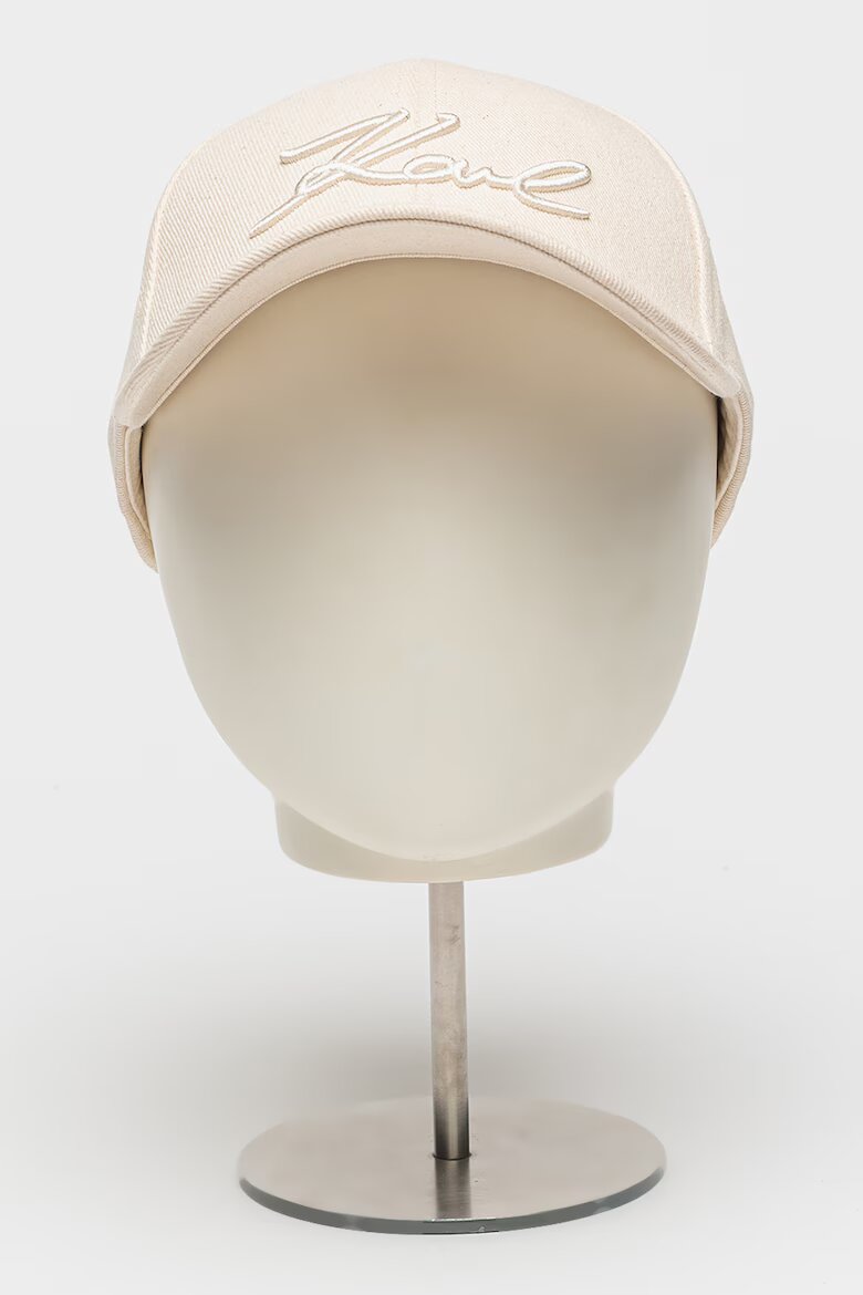 Karl Lagerfeld Шапка Signature с лого Бежов