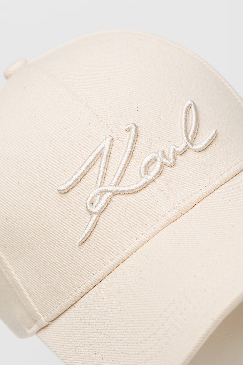 Karl Lagerfeld Шапка Signature с лого Бежов