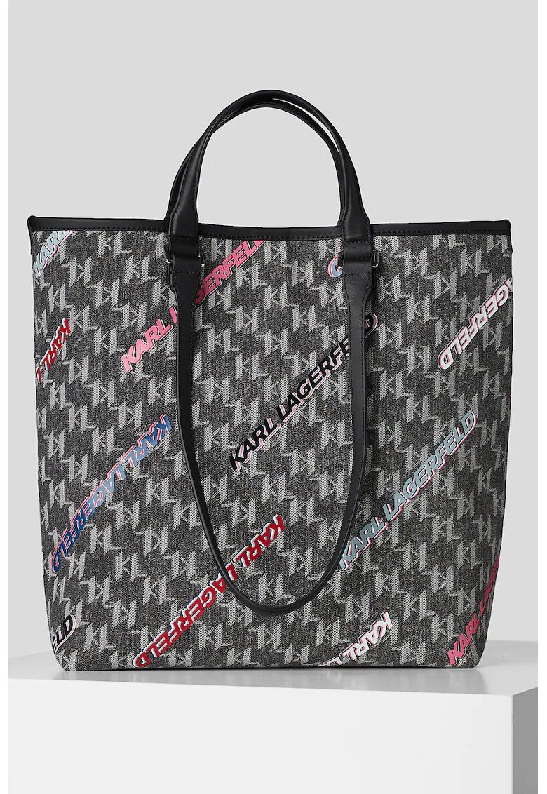 Karl Lagerfeld Шопинг чанта K/Monogram с десен с лого