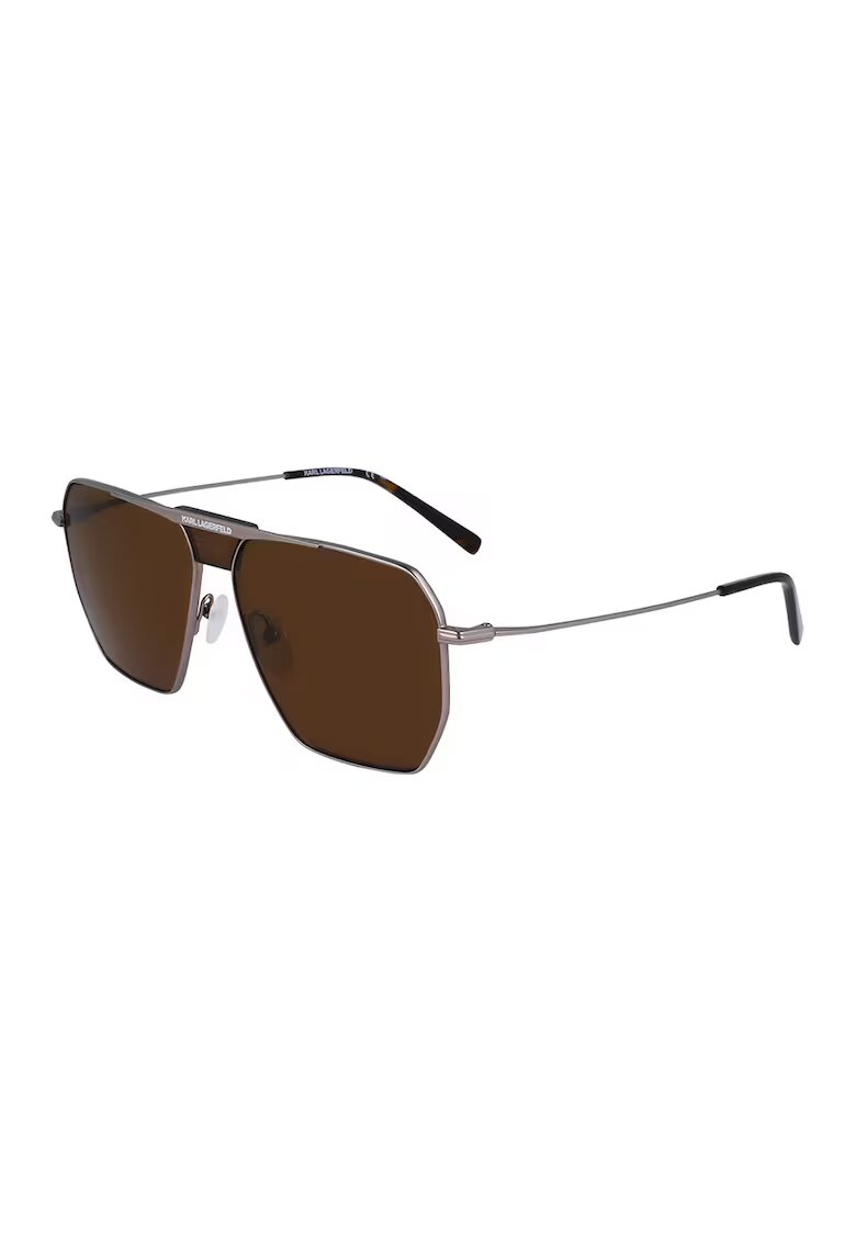 Karl Lagerfeld Слънчеви очила Aviator - Tъмносив