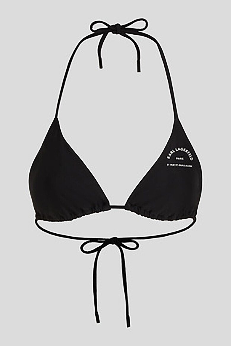 Karl Lagerfeld Триъгълно горнища на бански Черен