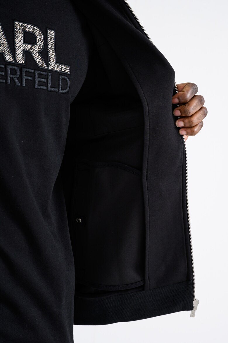 Karl Lagerfeld Яке с цип Черен