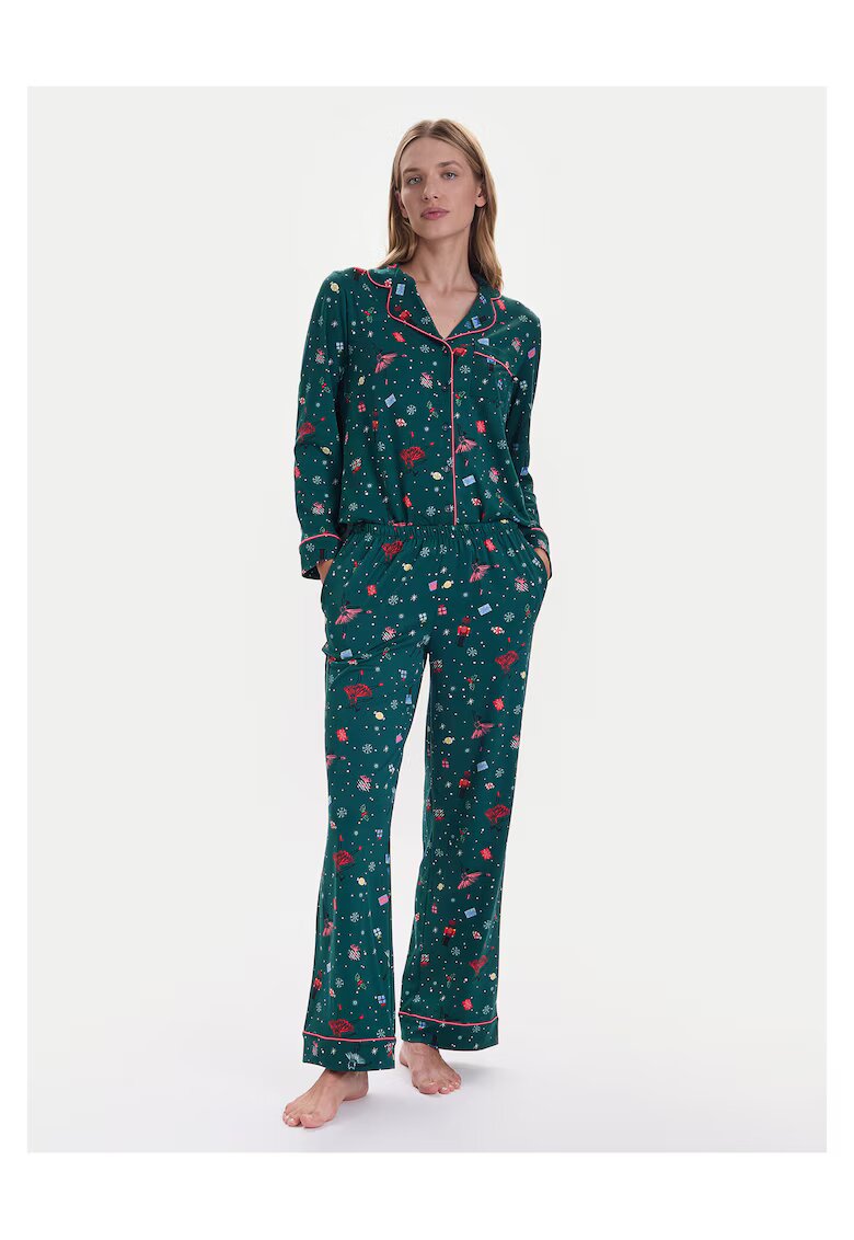 KATE SPADE Дамска пижама зелена