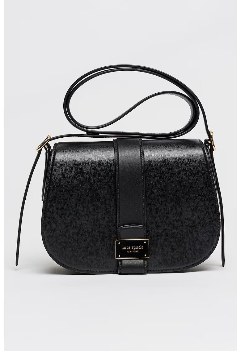 KATE SPADE Кожена чанта през рамо Nouveau - Черен