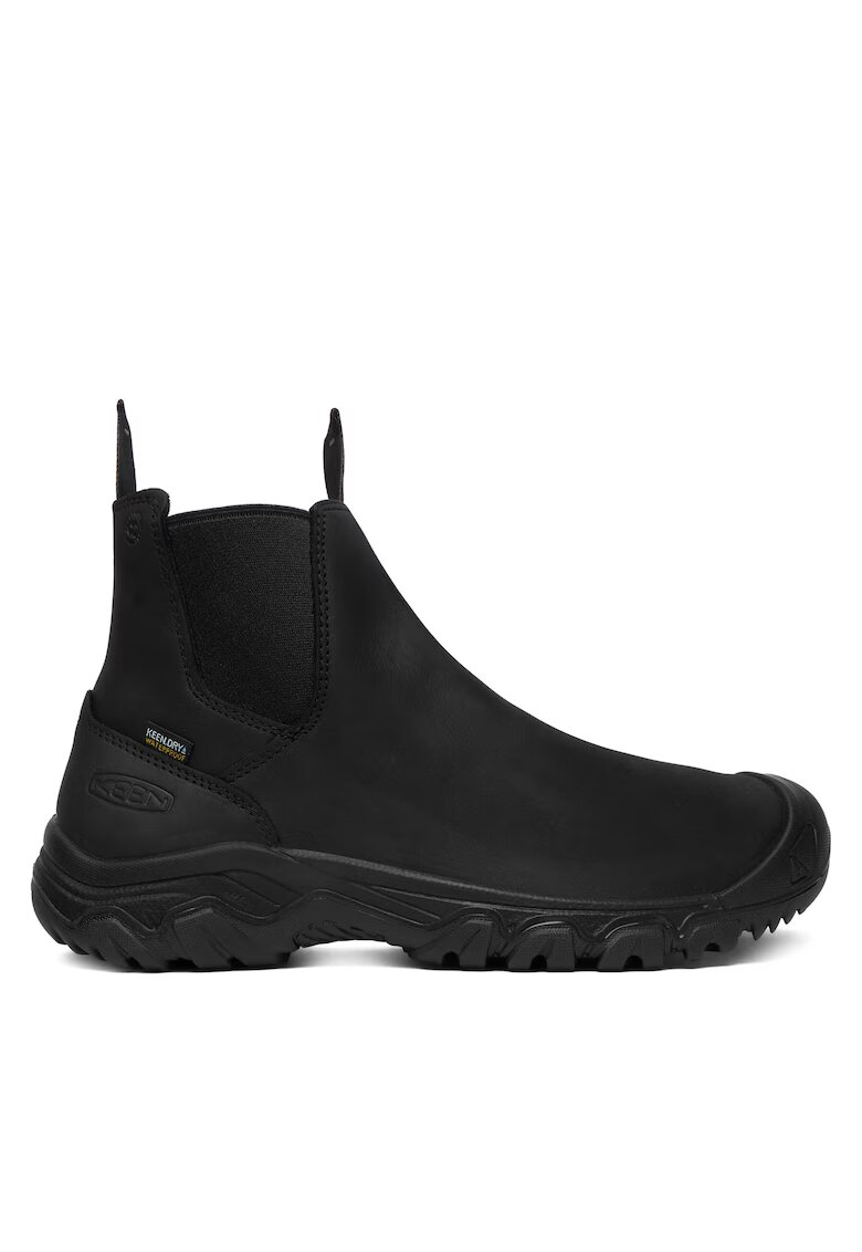 Keen Мъжки боти - Anchorage Boot IV - естествена кожа - водоустойчиви - черни