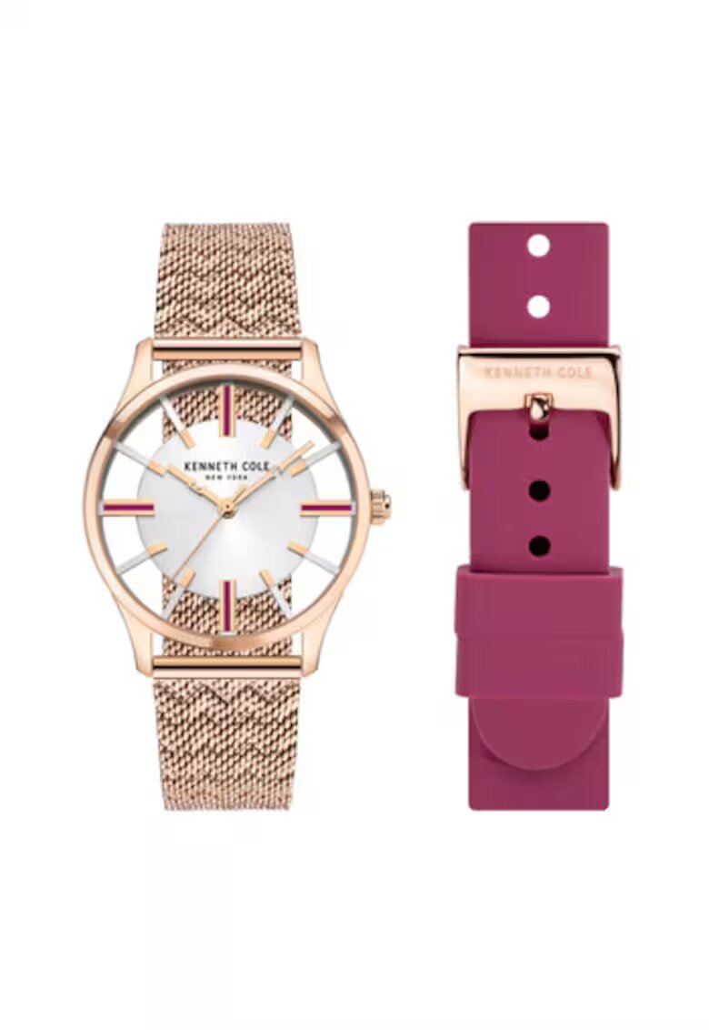 Kenneth Cole Дамски часовник - Ню Йорк KCWLG2124002 - Комплект с допълнителна гривна