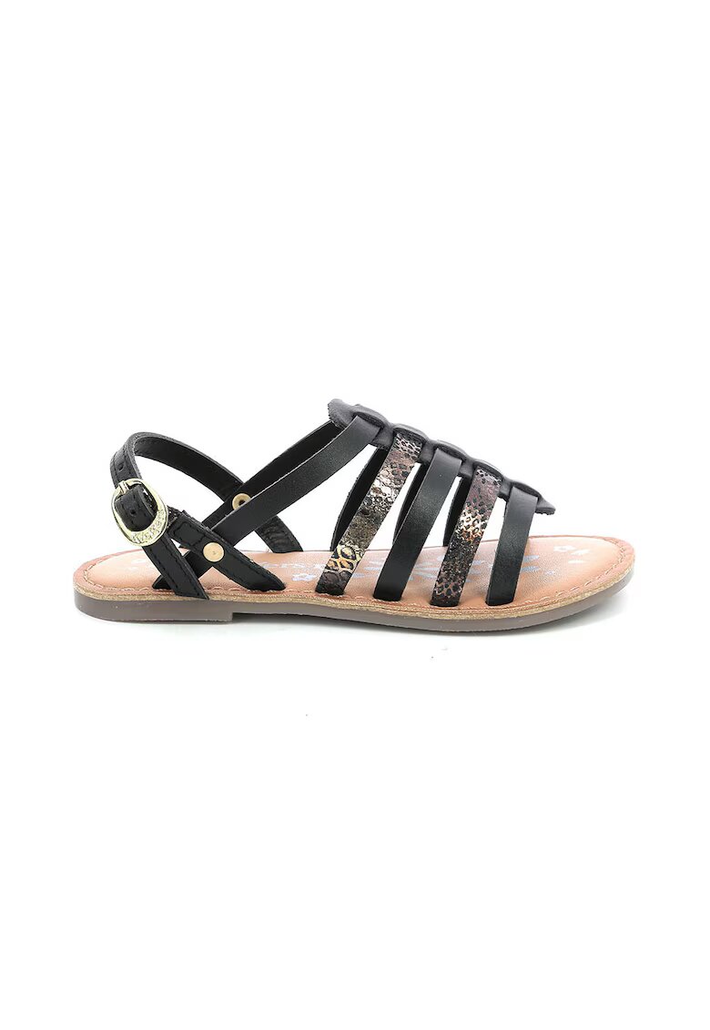 Kickers Кожени сандали с тока