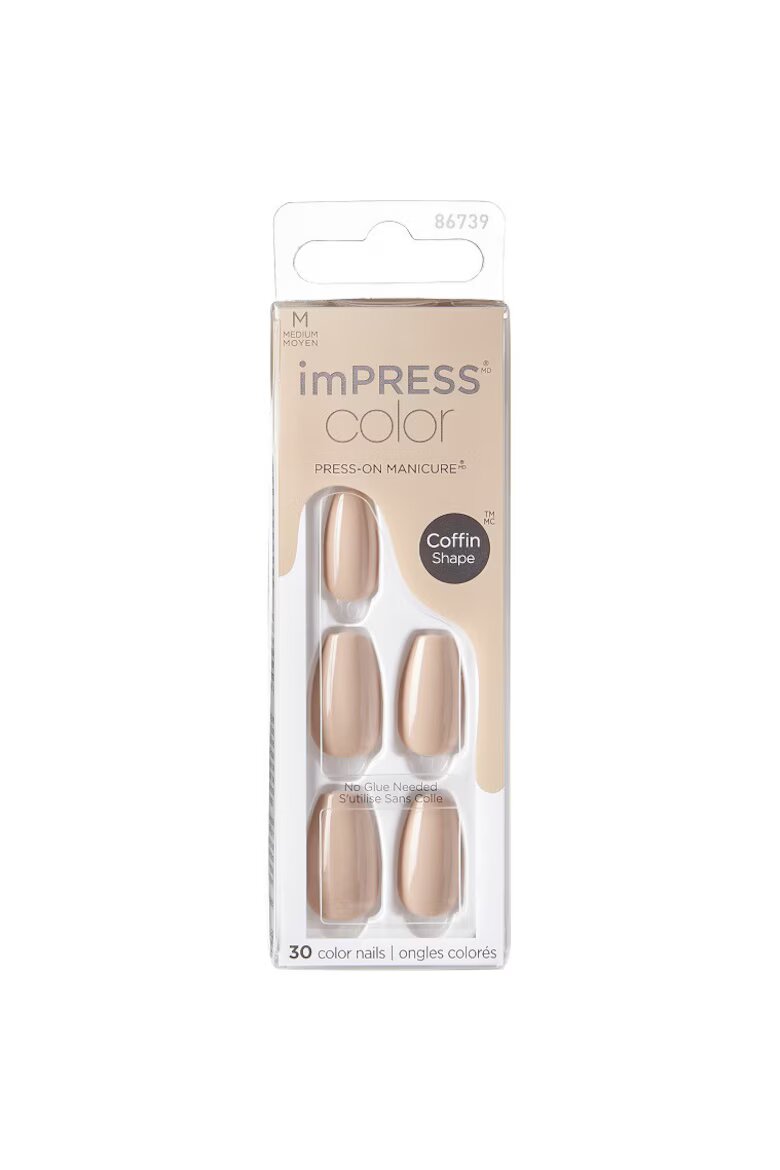 Kiss Изкуствени нокти IMPRESS 30 бр. Лате