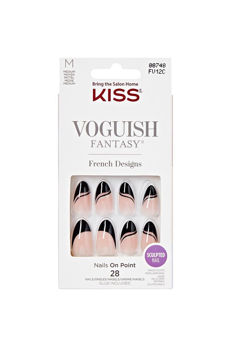 Kiss Изкуствени нокти VOGUISH FANTASY MEDIUM ALMOND 28 броя