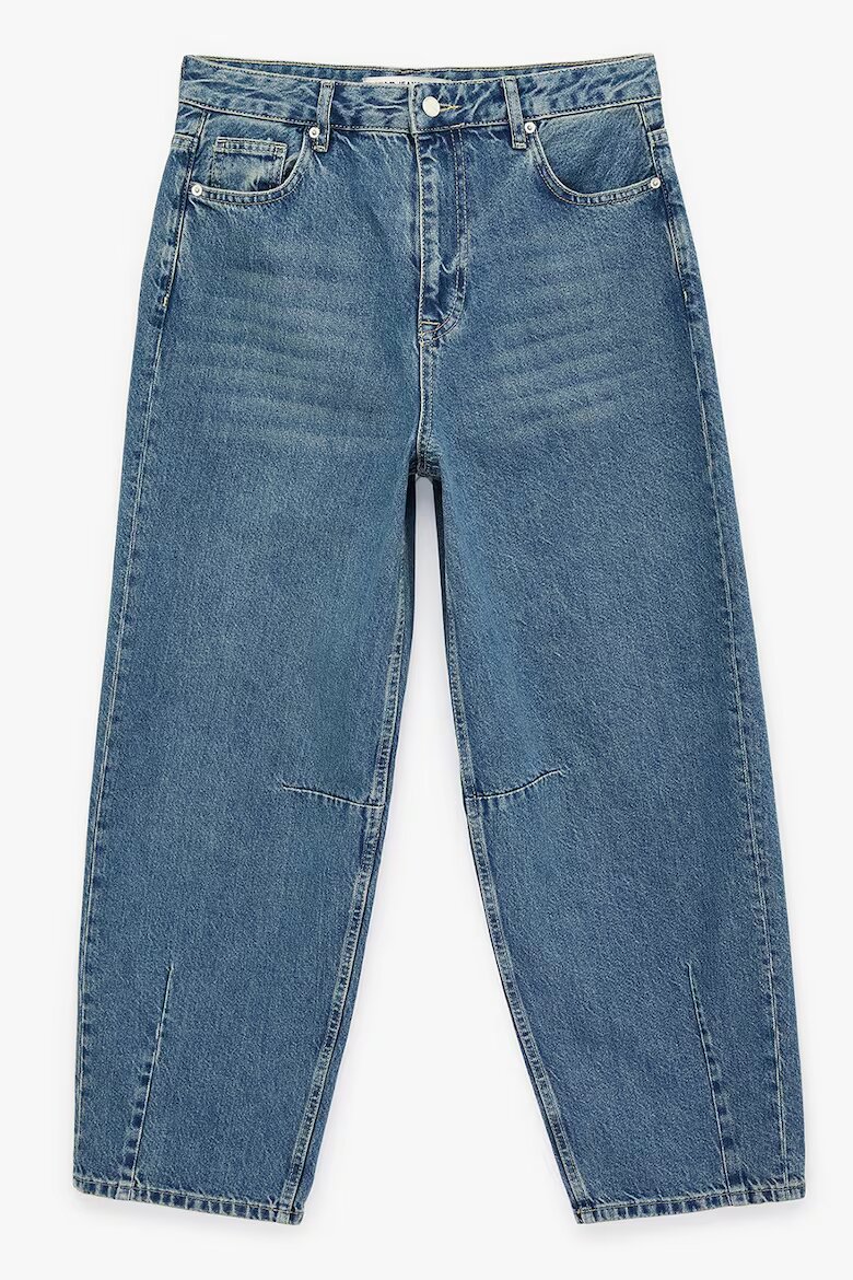 KOTON Широки дънки с миди талия Denim Blue