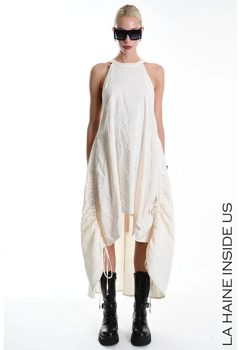 LA HAINE INSIDE US Sleeveless Asymmetrical Dress - Крем