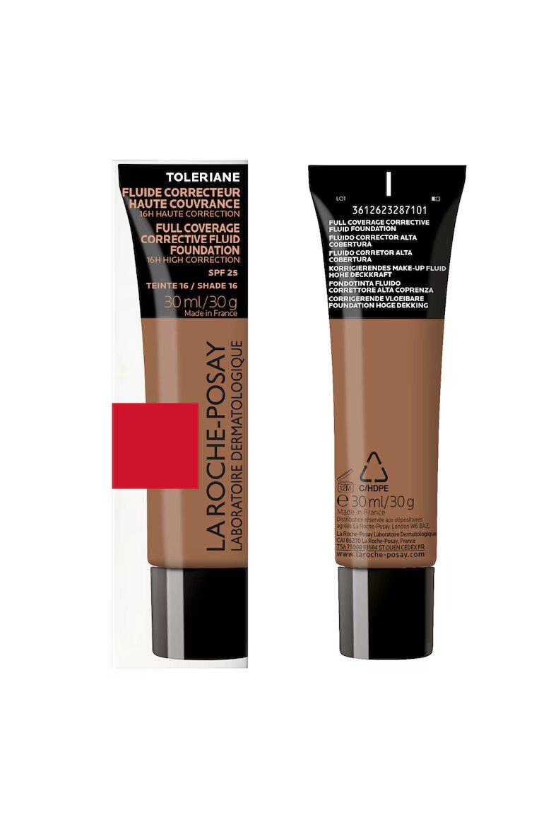 La Roche-Posay Флуиден коригиращ фон дьо тен Високо покритие SPF 25 30 мл 16